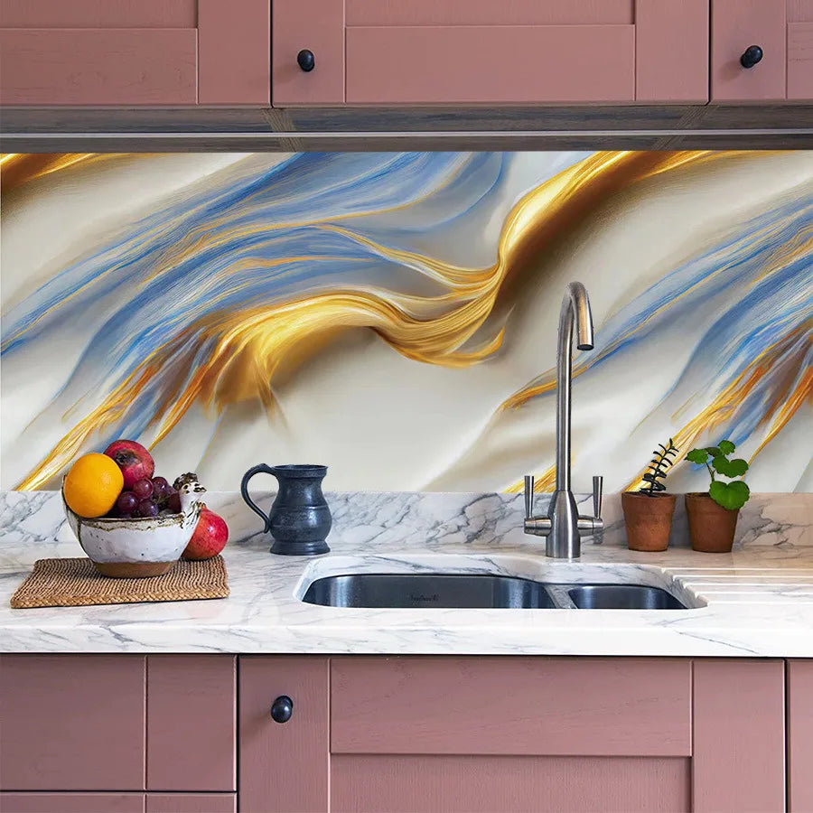 Patterned wallpaper gilt marble home decoration building materials background wall Gilt marble wallpaper Peaceful Pleasures Health and Wellness