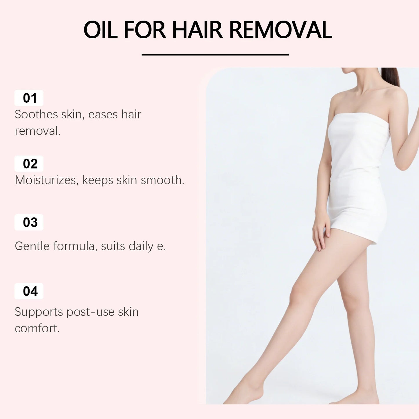 Cyperus Post Depilatory Oil for Hair Removal Hydrating Smoothing Armpit Legs Arms Body Hair Growth Inhibition Soothing Body Oil Peaceful Pleasures Health and Wellness