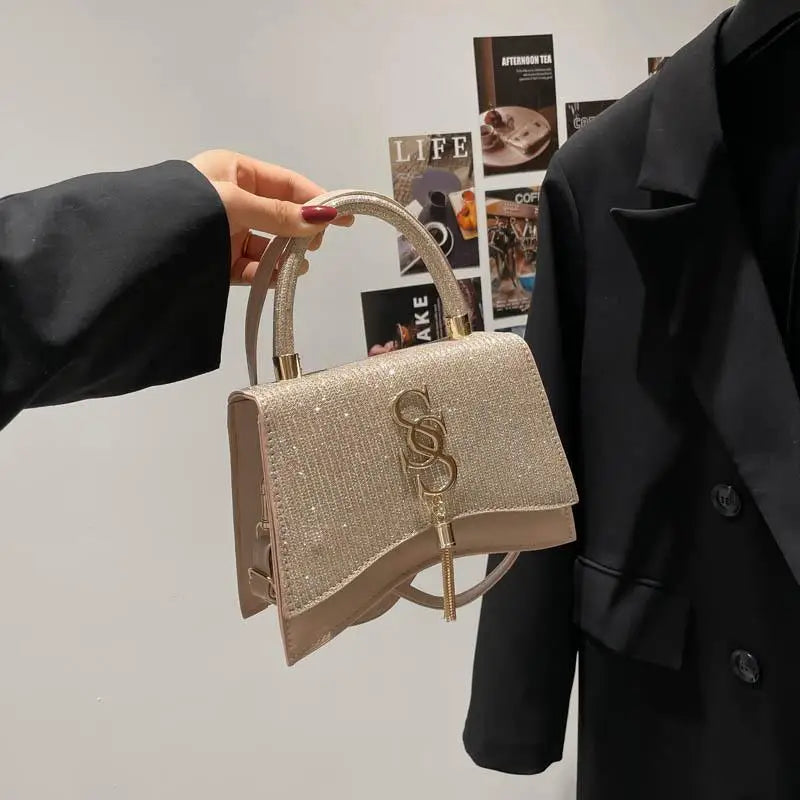 Sparkly Rhinestone Evening Bag – Women's Luxury Shoulder Purse