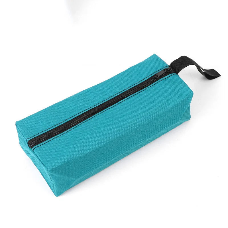 Small Oxford Cloth Tool Bag Handheld Hardware Anti Drop Organizer Lightweight Mini Repair Kit Storage Bag Multifunctional Pouch Peaceful Pleasures Health and Wellness Small blue 2pcs
