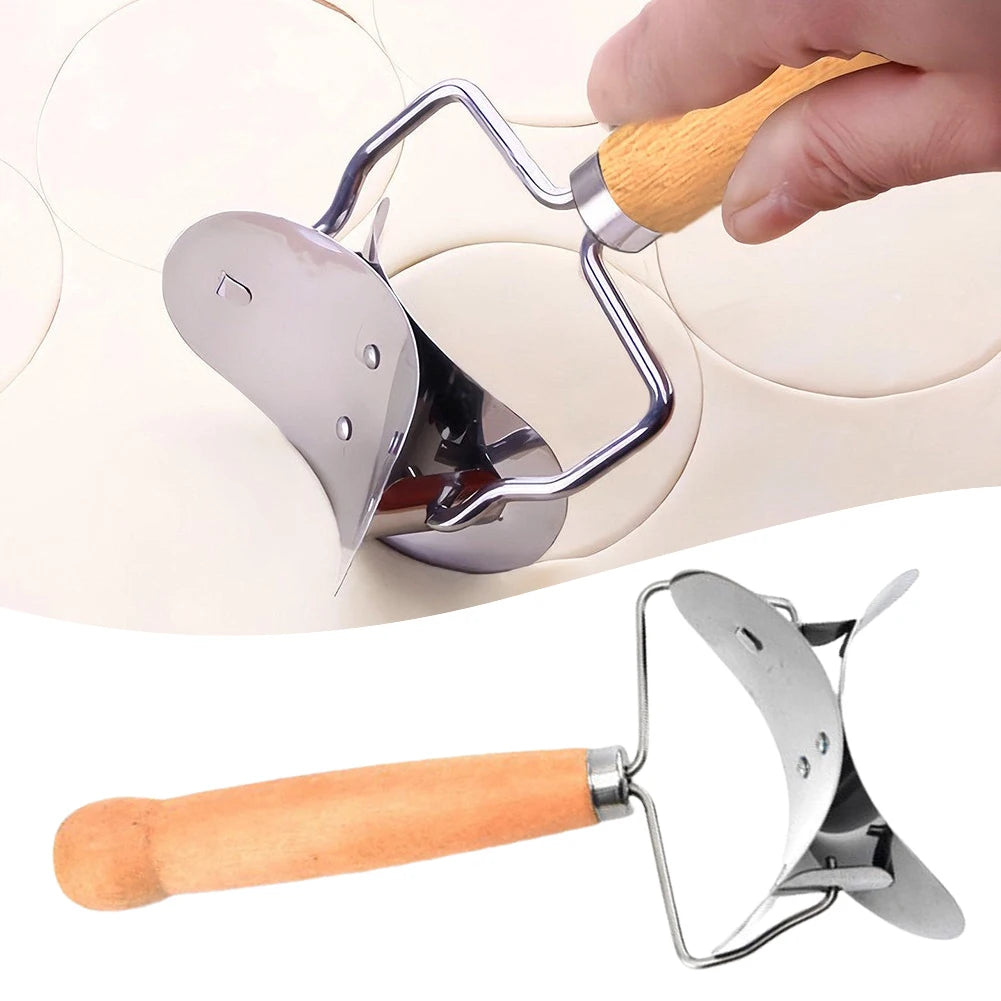Dumpling Skin Round Cutter,Kitchen Pastry Circle Cutter Tool High-Grade 304 Stainless Steel,For Family Holiday Kitchen Gathering Peaceful Pleasures Health and Wellness Default Title