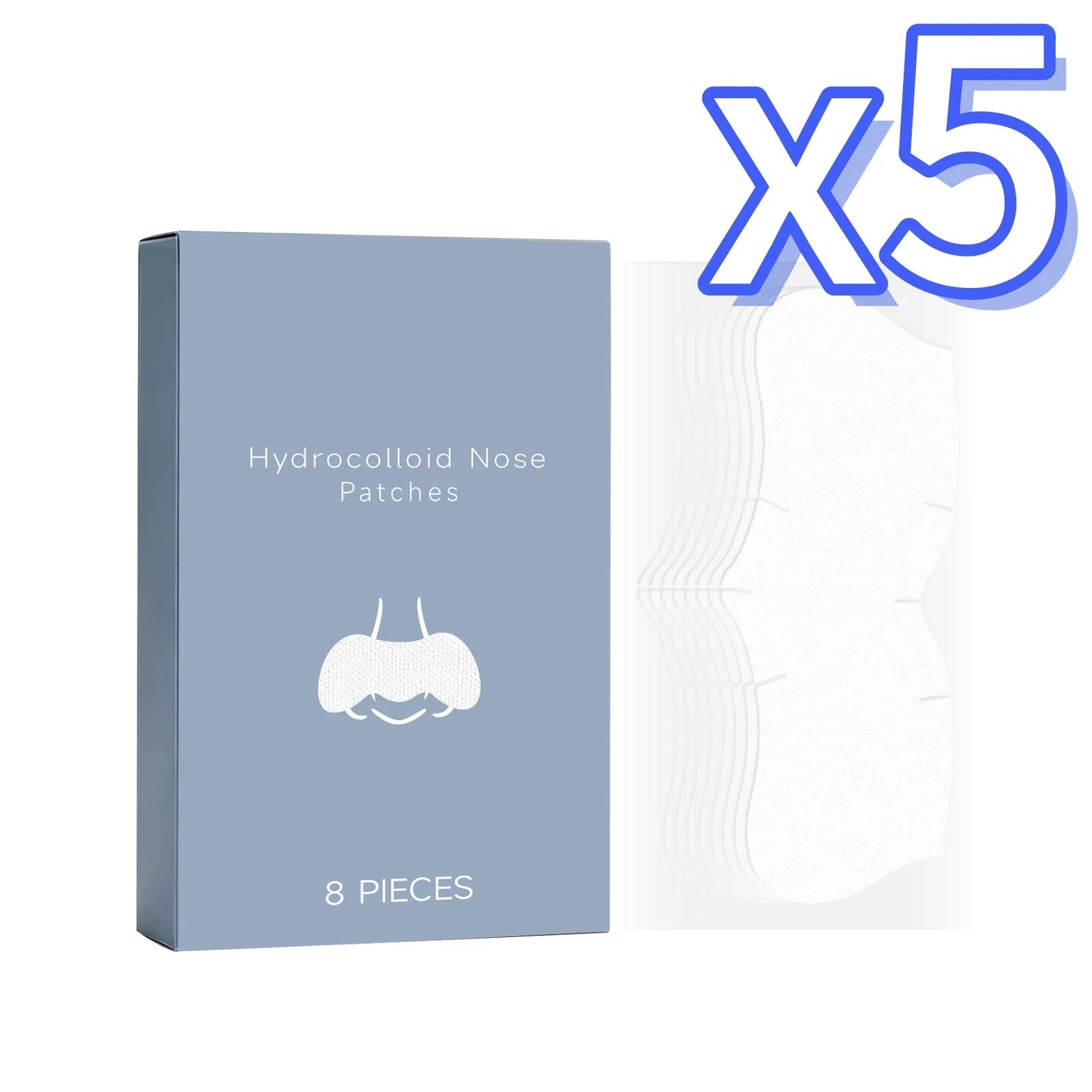 Nicotinamide Nose Patches Clean Excess Oil Unclog Pores Remove Blackheads Smooth Rough Skin Hyaluronic Acid Pore Cleansing Patch Peaceful Pleasures Health and Wellness 8pcs Boxed X 5PCS