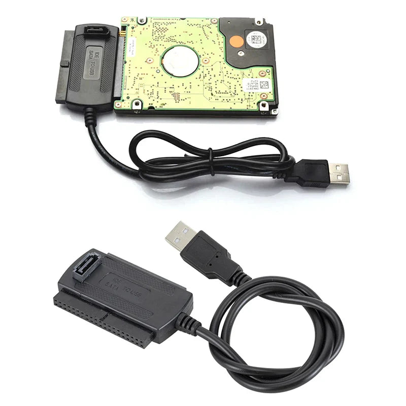 USB 2.0 to IDE Adapter Cable – 2.5" & 3.5" Hard Drive Converter