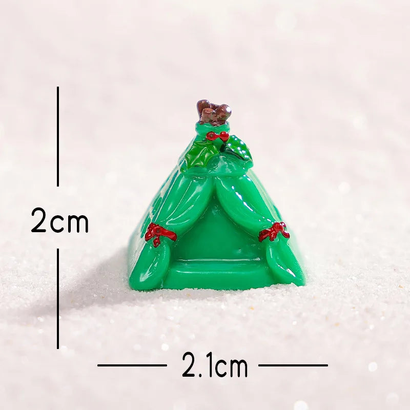 Cartoon Christmas Snowman Reindeer Micro Landscape Ornaments Figurine Miniature Decoration Desktop DIY Home Decoration Gifts Peaceful Pleasures Health and Wellness Festival tent