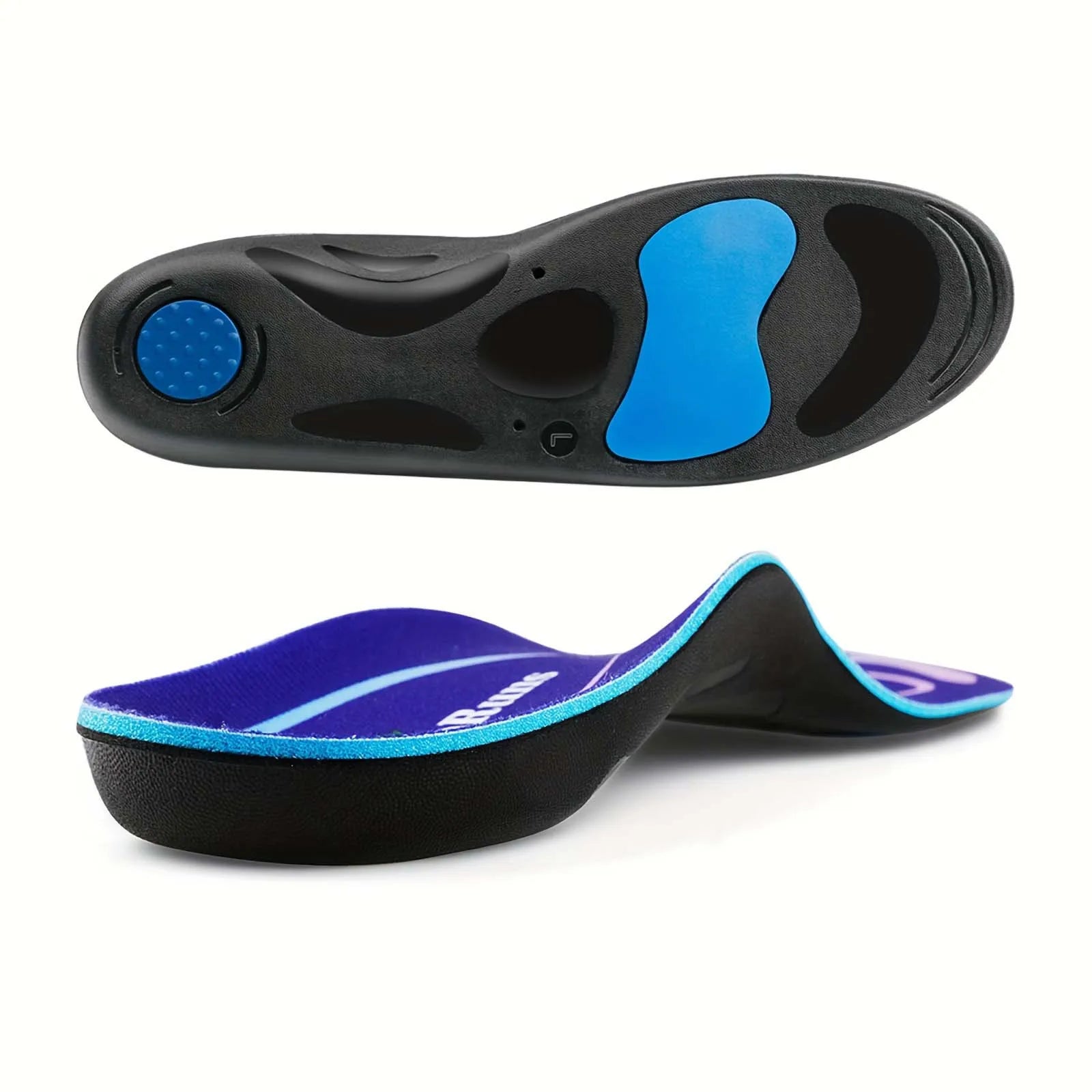 RooRuns Orthotic Insoles, Plantar Fasciitis Relief, Arch Support Insoles for Women & Men, Flat Feet Shoe Inserts for Sports Peaceful Pleasures Health and Wellness