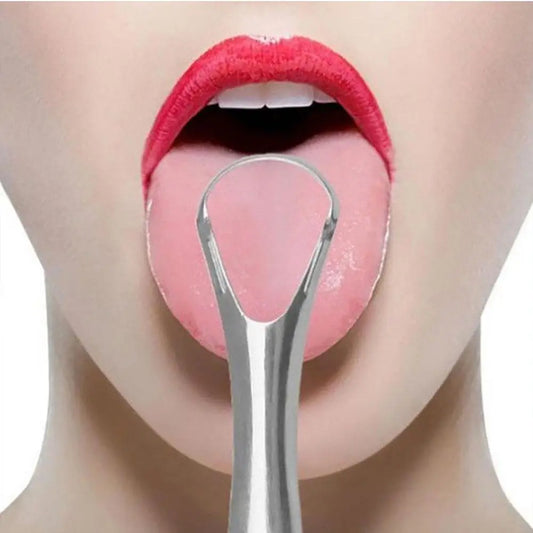 Stainless Steel Tongue Scraper | Fresh Breath Tongue Cleaner Tongue Scraper Peaceful Pleasures Health and Wellness