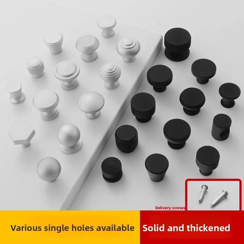Black Aluminium Cabinet Knobs & Drawer Pulls | Modern Hardware