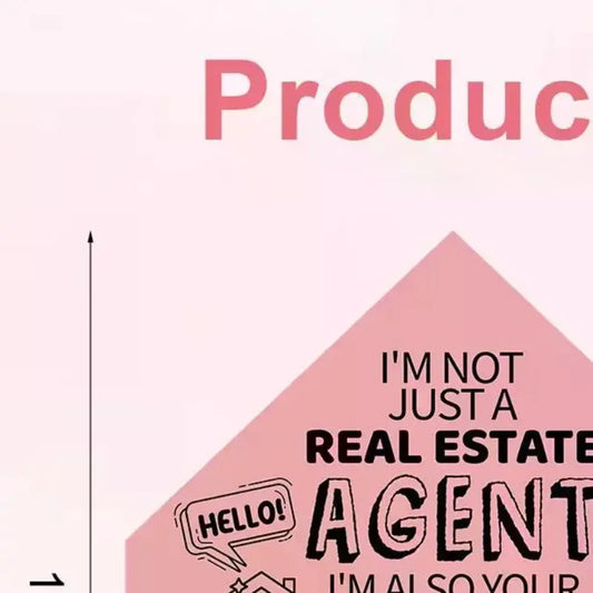 50-Pack House-Shaped Realtor Cards 5x7" | 5 Colors & Card Slot Realtor Marketing Cards Oasis Select