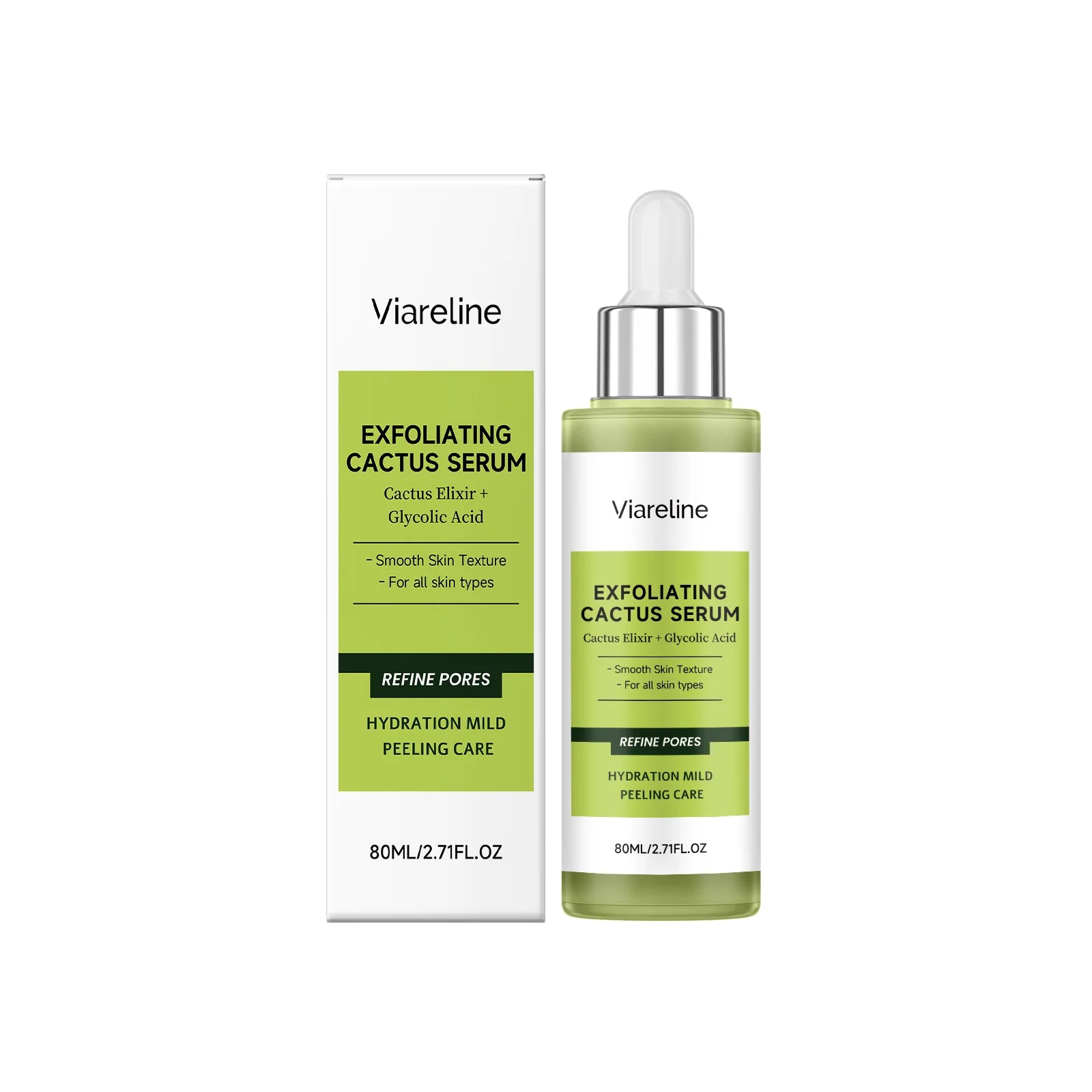 Exfoliating Revitalizing Facial Serum Hydrating Pore Minimizing Brightening Shrink Pores Blackhead Removal Glowing Facial Serum Peaceful Pleasures Health and Wellness 80ml boxed