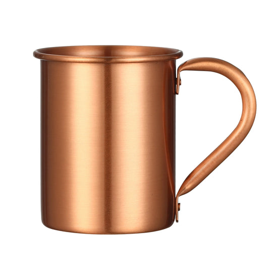 400ml 16.0oz 100% Copper Moscow Mule Mug Durable Coppery Beer Mugs Coffee Mug Milk Cup Pure Copper Cup Drinkware Peaceful Pleasures Health and Wellness Smooth Copper 400ml