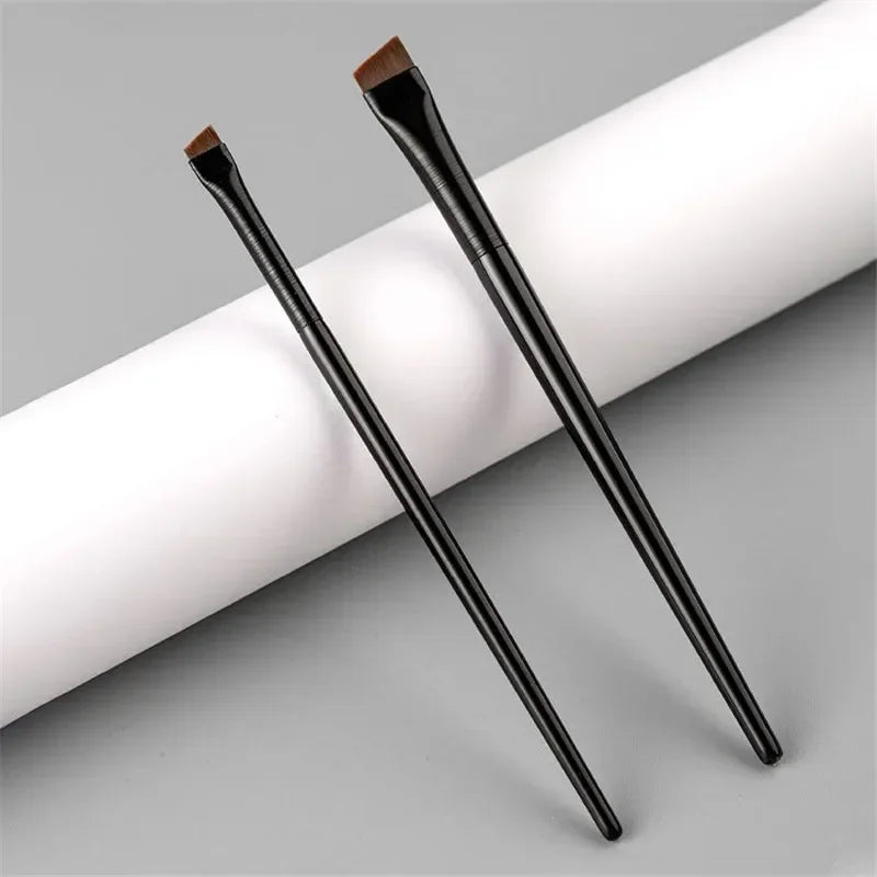 Professional Angled Eyebrow & Eyeliner Brush Set – 2 Pcs
