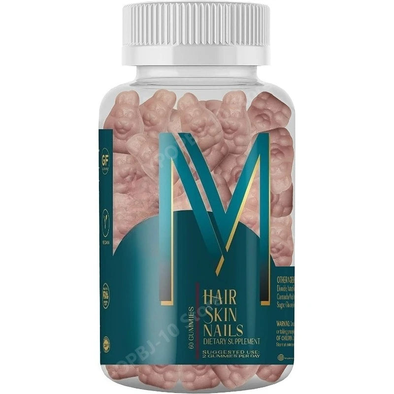 Hair Skin & Nail Biotin Gummy Vitamins – 60 Count Daily
