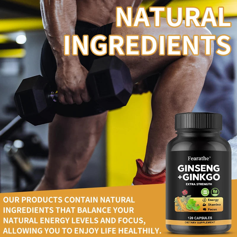 Korean Ginseng Extract (Root) 1650mg Supports Immunity, Improves Memory, Promotes Brain Health, and Boosts Metabolism Peaceful Pleasures Health and Wellness