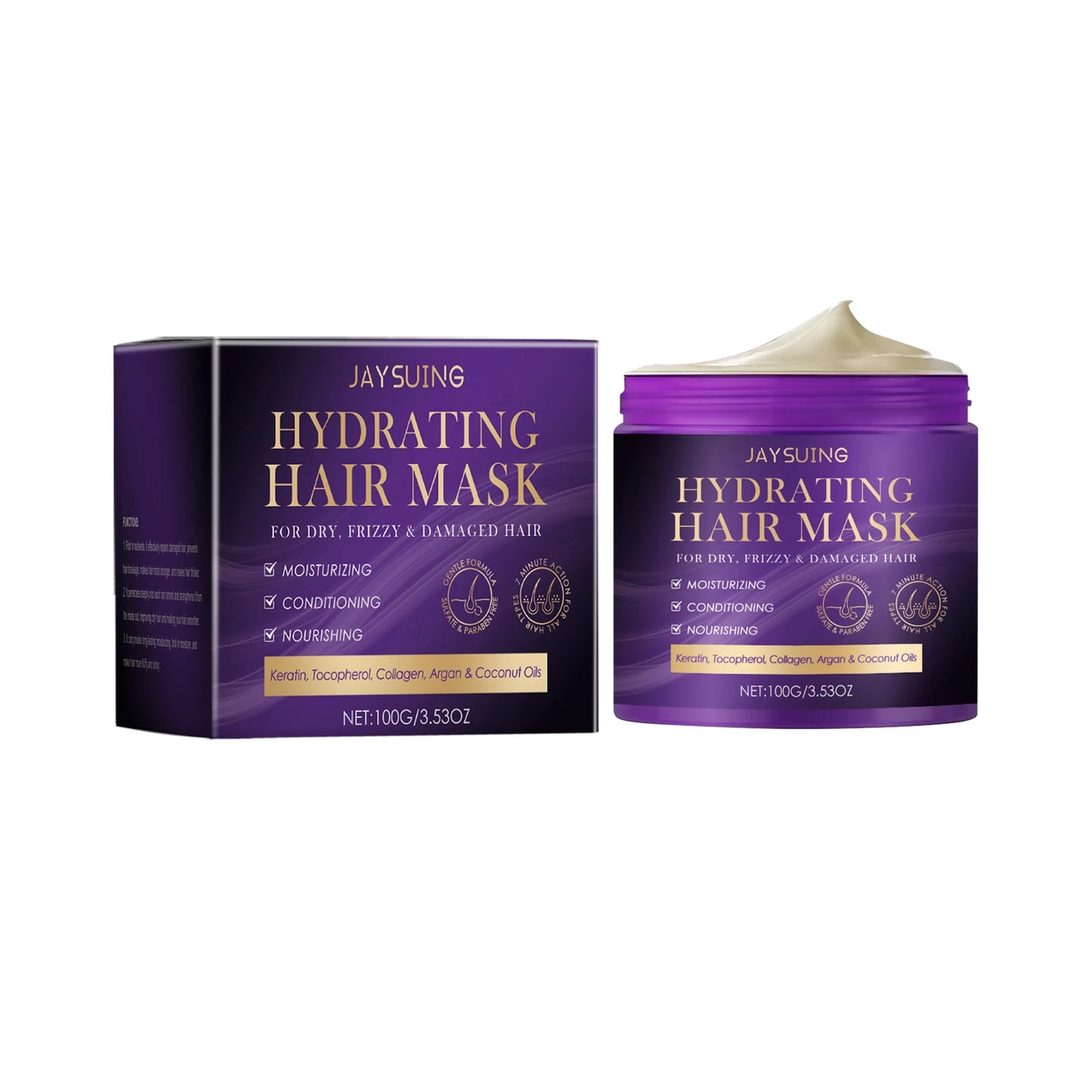 Collagen Moisturizing Hair Mask Nourish Scalp Enhance Hair Roots Improve Drying Reduce Hair Breakage Repair Hair Conditioners Peaceful Pleasures Health and Wellness