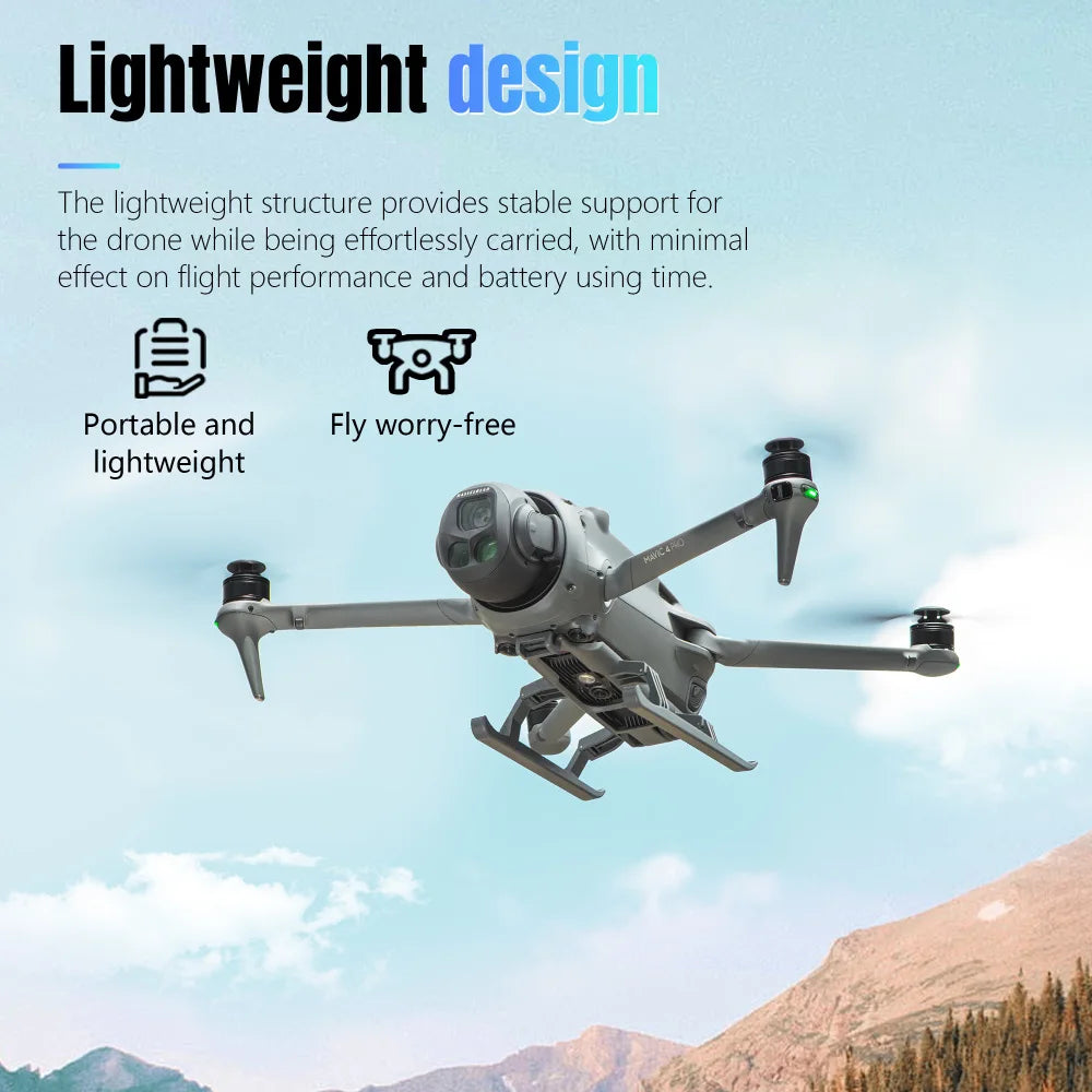 For DJI Mavic 4 Pro Landing Gear Foldable Landing Training Frame Gimbal Protection Anti-Collision Accessories Peaceful Pleasures Health and Wellness