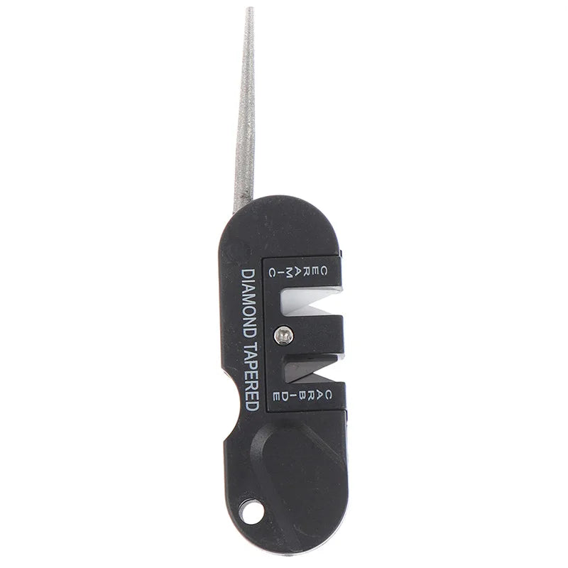 4-in-1 Portable Knife Sharpener – Tungsten & Ceramic Rod