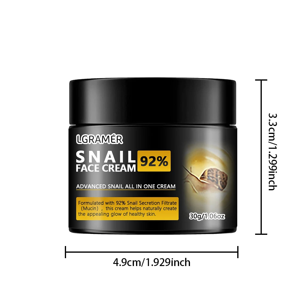 LGRAMER Snail Face Cream – Collagen Anti-Aging Moisturizer