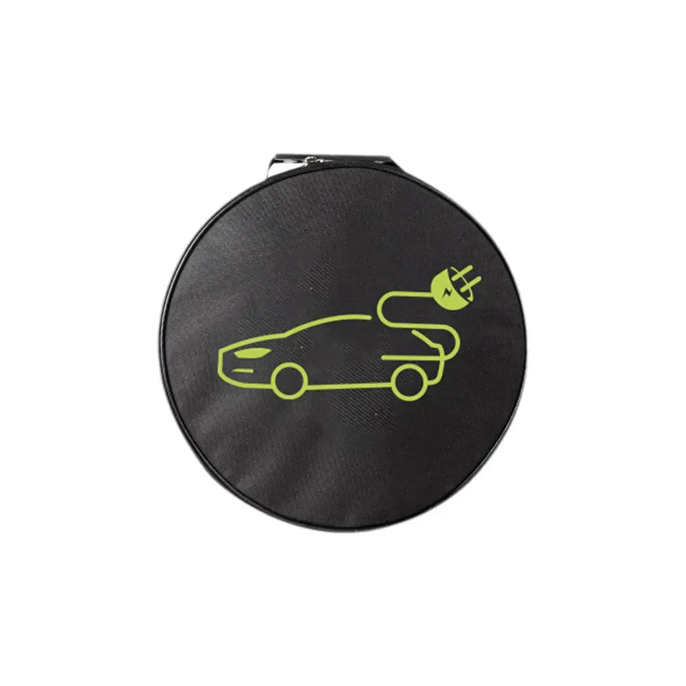 Car Cables Organizer Bag Oxford Cloth Auto Rechargeable Storage Tidy EV Charging Plugs Equipment Container Bag Cars Accessories Peaceful Pleasures Health and Wellness black