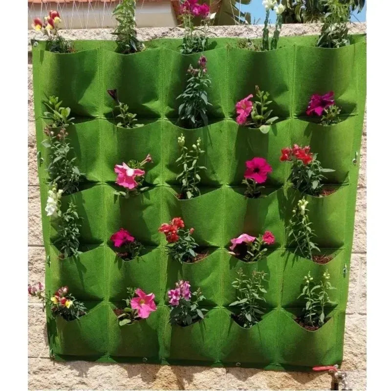 Vertical Wall Hanging Planter Bags – Felt Pocket Grow Pots