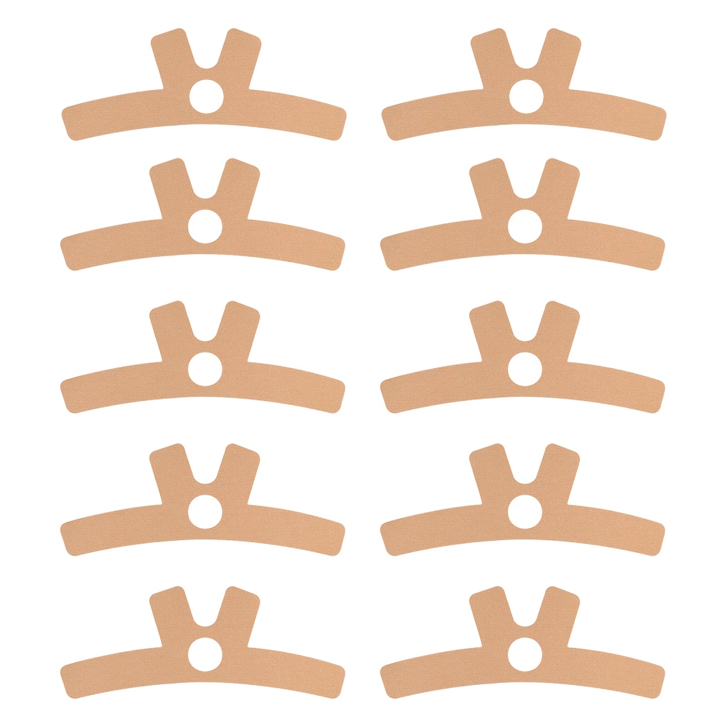10 Pack Unisex Precut Kinesiology Tape with Breathable Mesh Elastic Sports Tape for Neck and Shoulder for Sports Muscle Support Peaceful Pleasures Health and Wellness Beige
