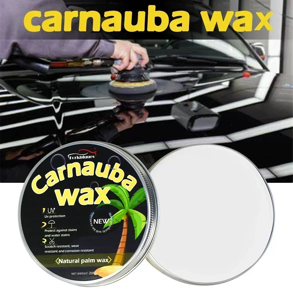 Car Wax Auto Paint Care Carnauba Paste Wax Brazilian Polishing Wax Paste High Gloss Shine Super Hydrophobic Coating Glazing Peaceful Pleasures Health and Wellness