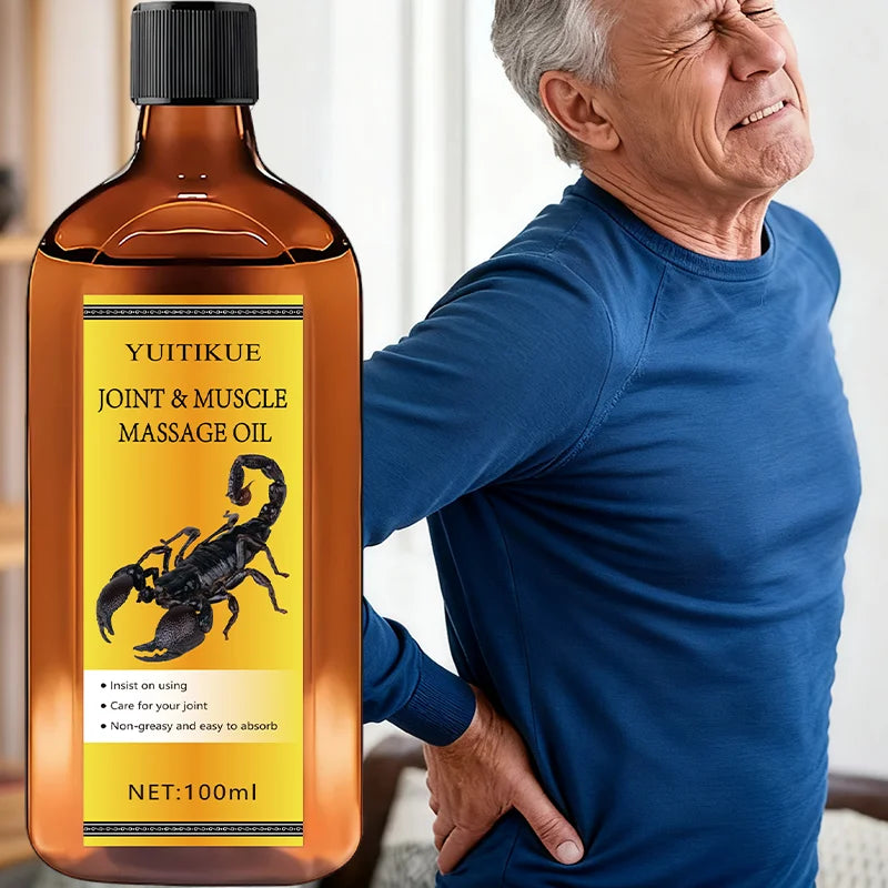 YUITIKUE 100ml Joint & Muscle Massage Oil Non-Greasy Fast Absorption for Active Lifestyles & Sports Multi-Body Part Care Peaceful Pleasures Health and Wellness