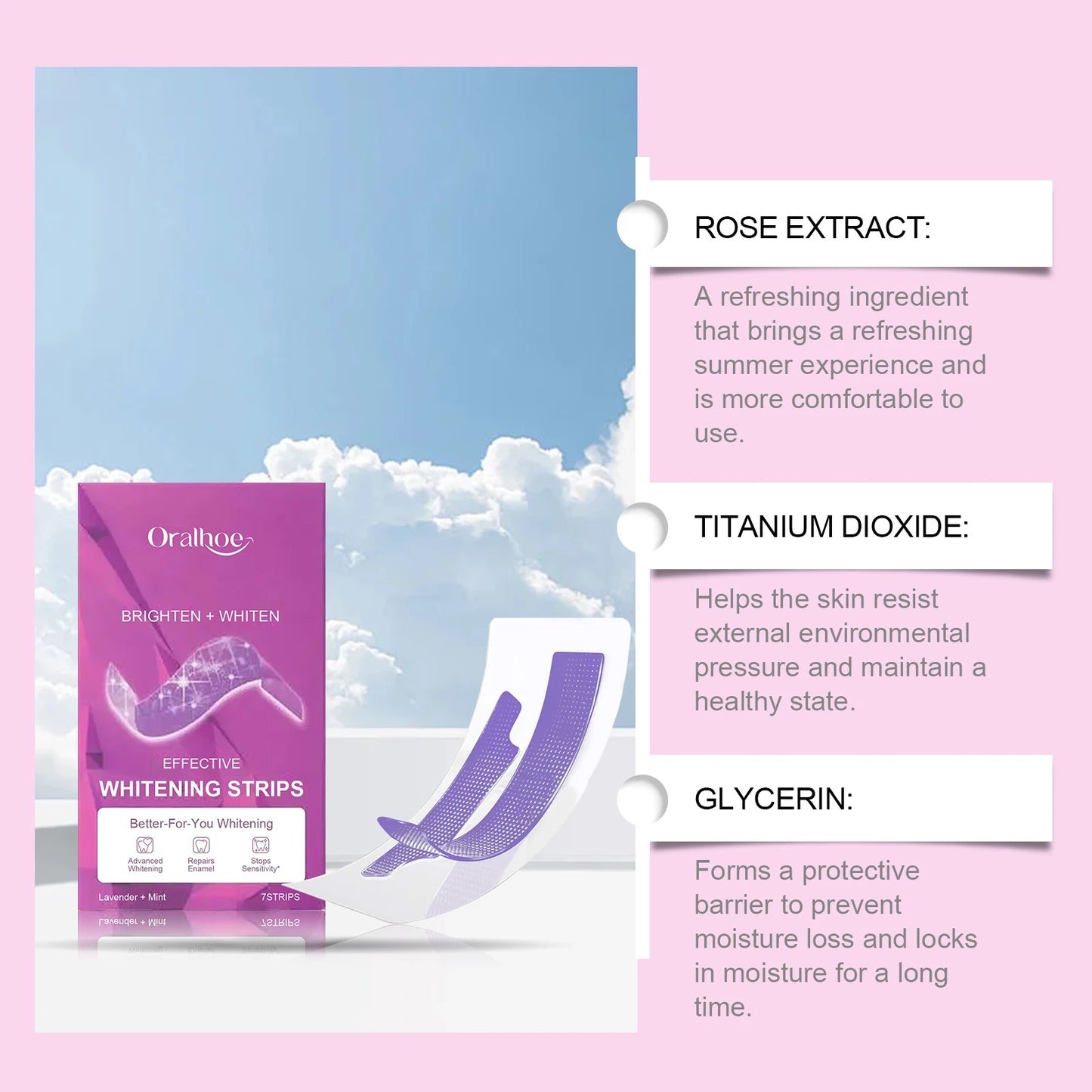 Oralhoe Teeth Whitening Strips – Remove Tea, Coffee & Smoke Stains