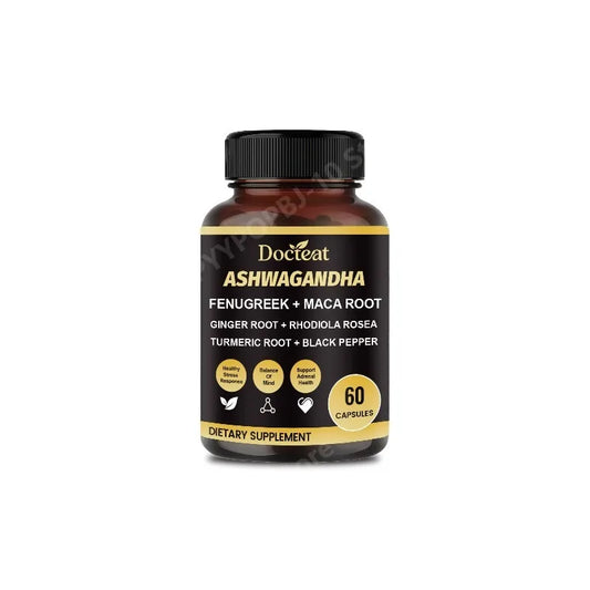 Ashwagandha Root Extract Capsules – Calm & Balance | 60ct Herbal Supplement Peaceful Pleasures Health and Wellness 1bottle 60pcs