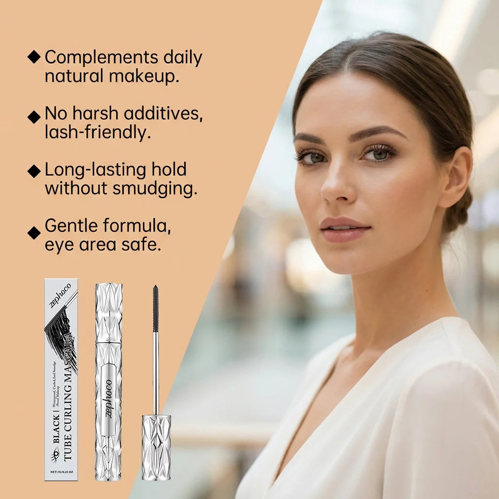 Zephoco Curling Black Mascara – Lengthening & Volumizing 7g