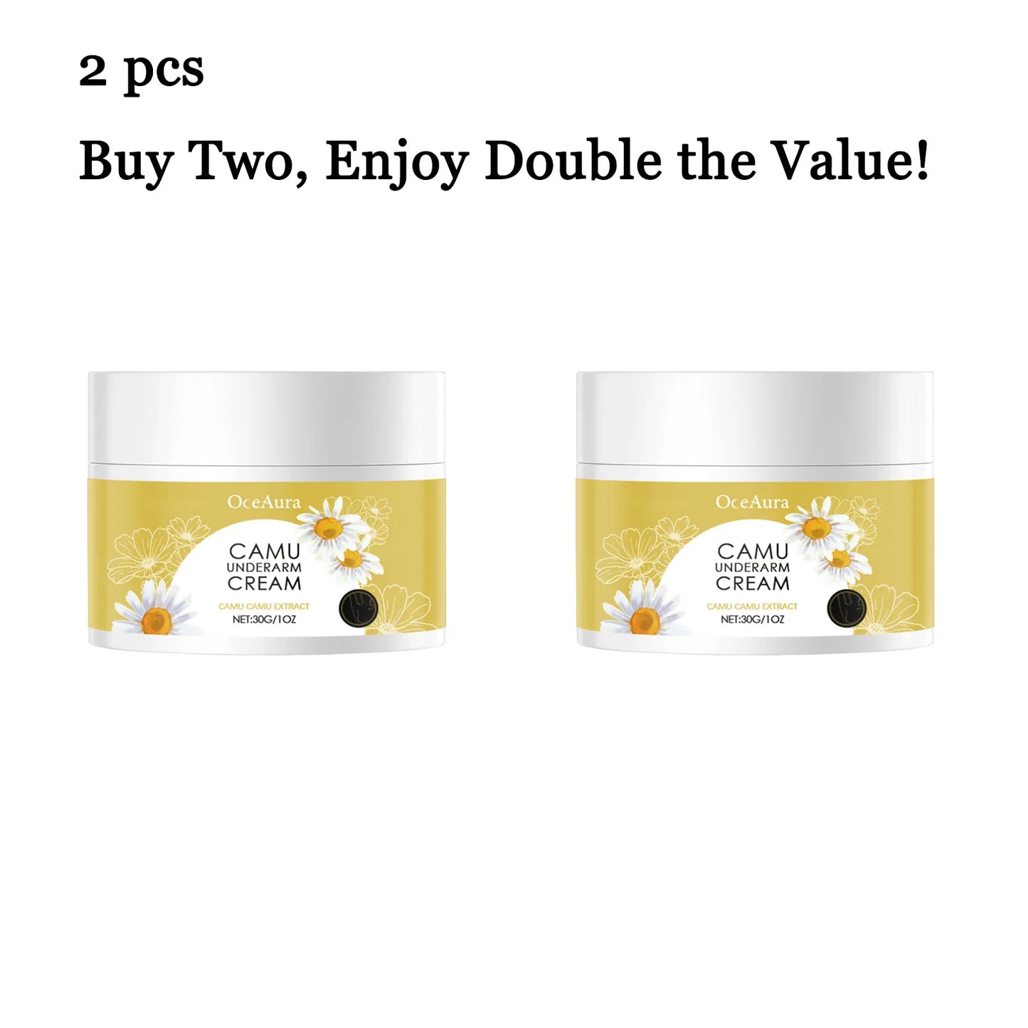OceAura Chamomile Underarm Deodorant Cream 30g | Anti-Sweat