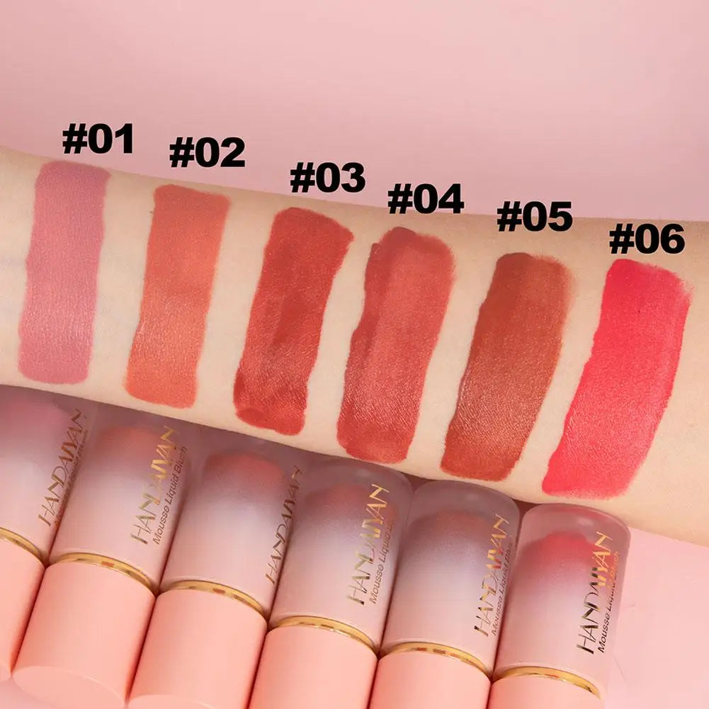 Matte Glitter Face Liquid Blusher Makeup Smooth Cheek Eye Mousse Blush Highlighter Stick Rouge Waterproof Contour Make Up Peaceful Pleasures Health and Wellness