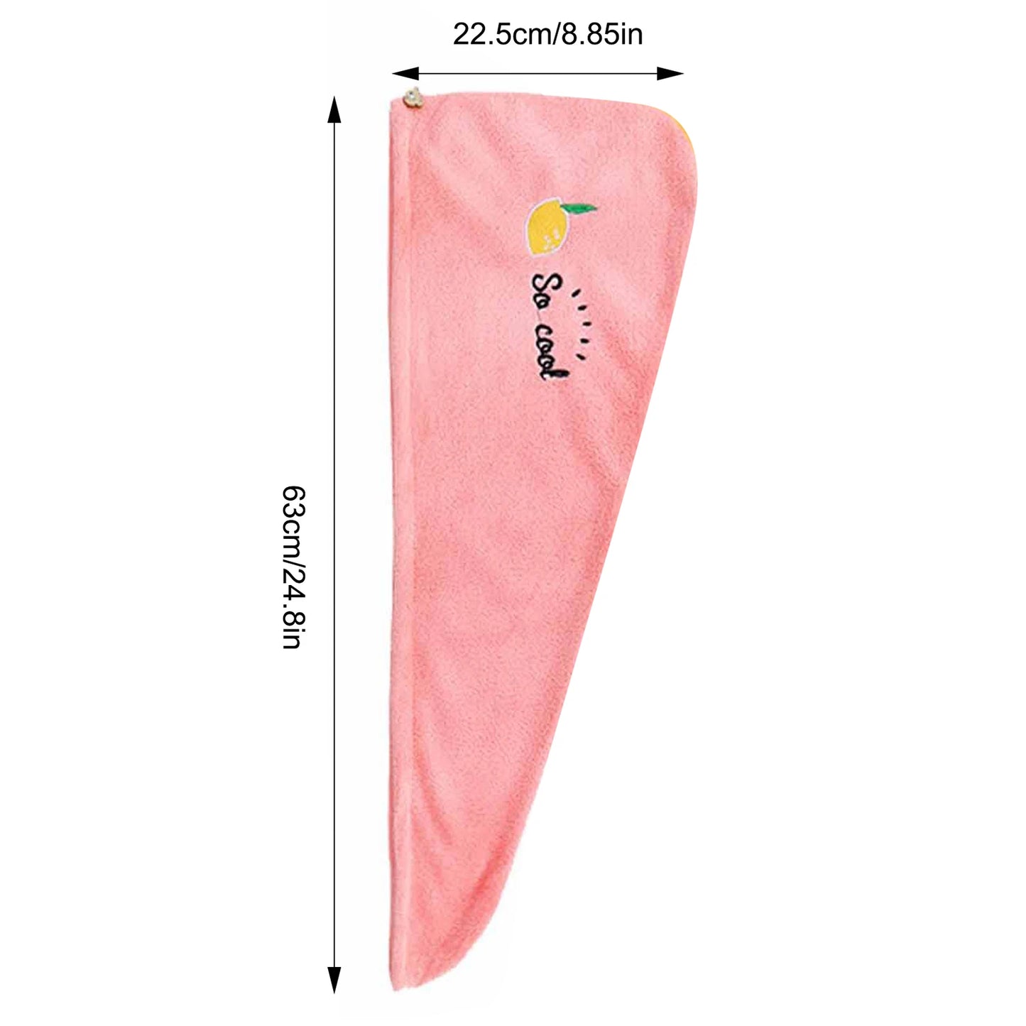 Dry Hair Cap Bath Cap with Water Absorption Fast Dry Hair Towel Being Soft without Falling Hair Super Strong Water Absorption Peaceful Pleasures Health and Wellness