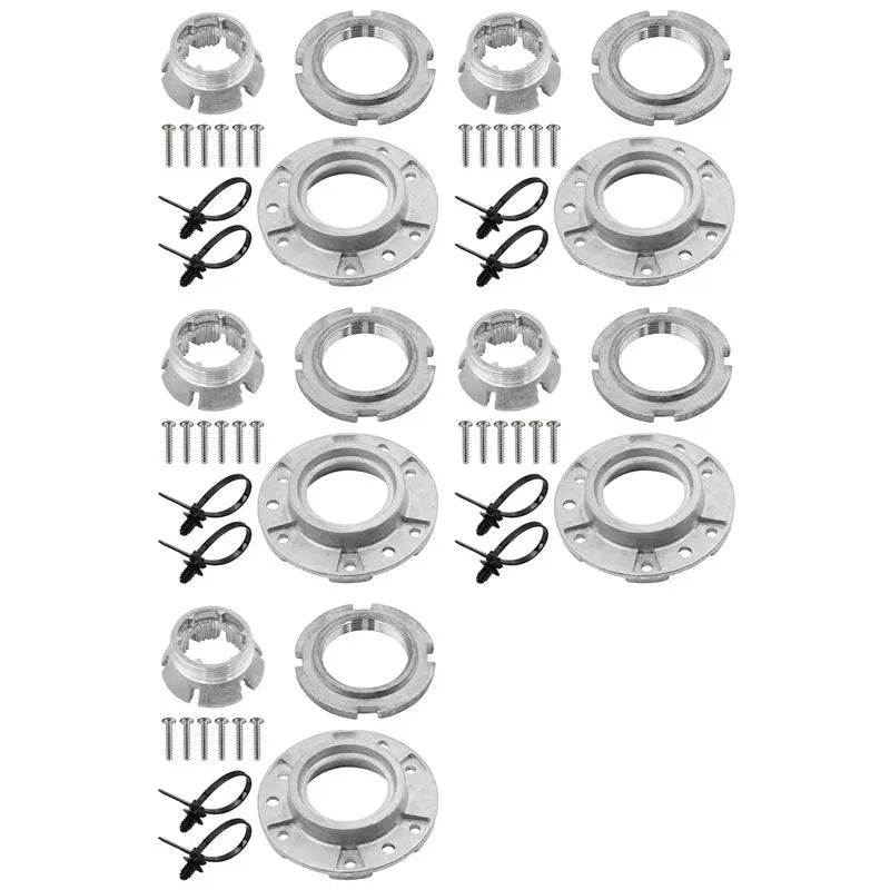 A36T-5X W10324651 Washer Basket Drive Hub Kit -W10291416, W10291417, PS2581262 - Durable Repair For Quiet Peaceful Pleasures Health and Wellness Silver