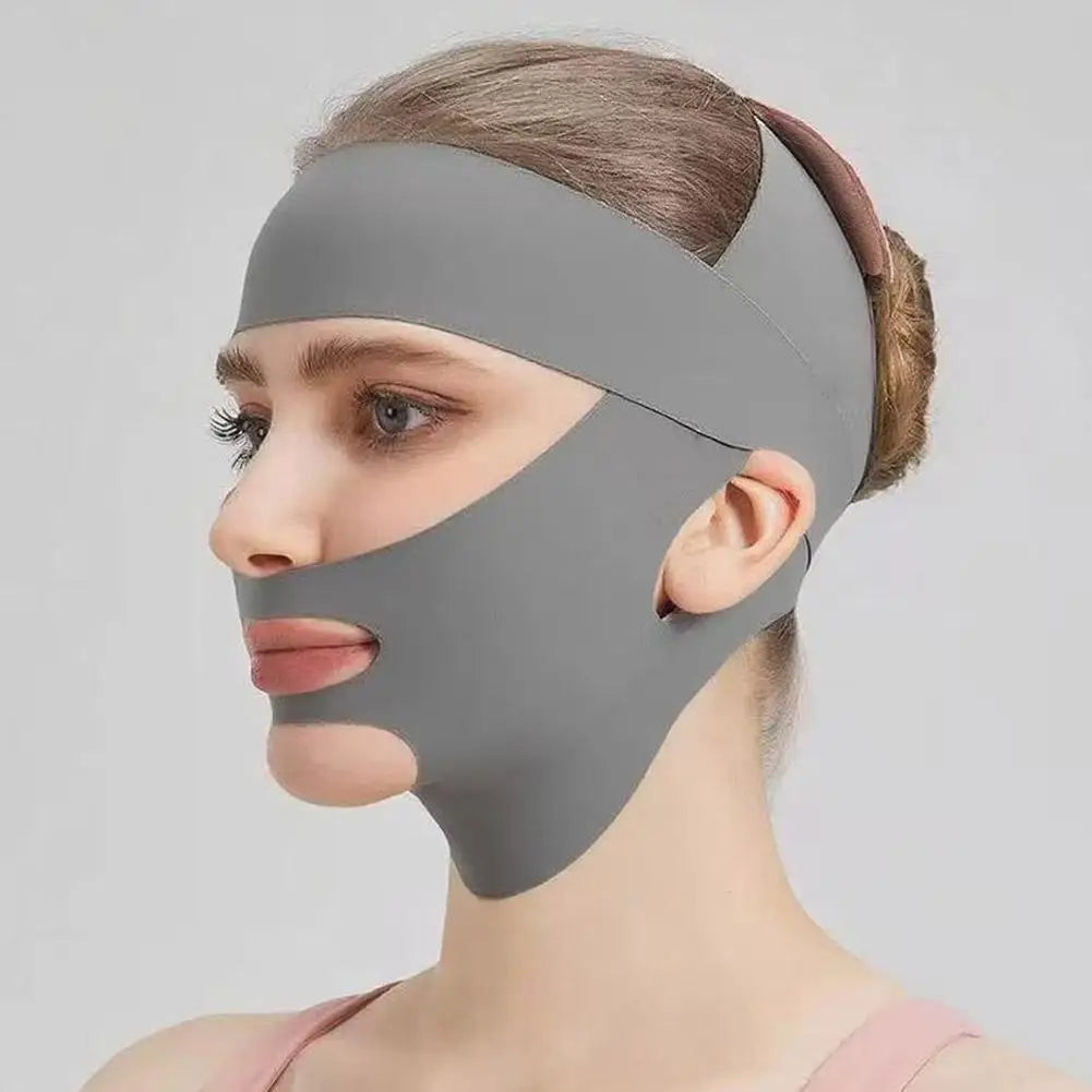 Breathable V-Shape Face Lifting Bandage Tighten & Firm Chin, Reduce Double Chin Anti-Sagging Slimming Strap for Daily Use Peaceful Pleasures Health and Wellness
