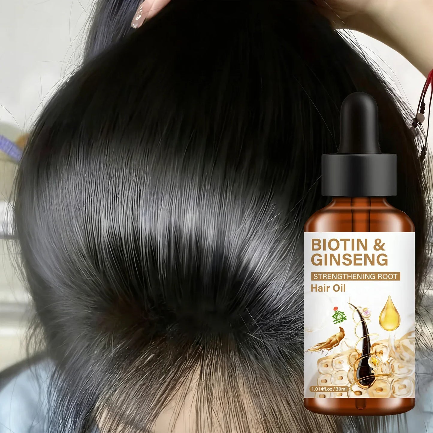 Biotin & Ginseng Hair Growth Essential Oil – 30ml | Lanemay