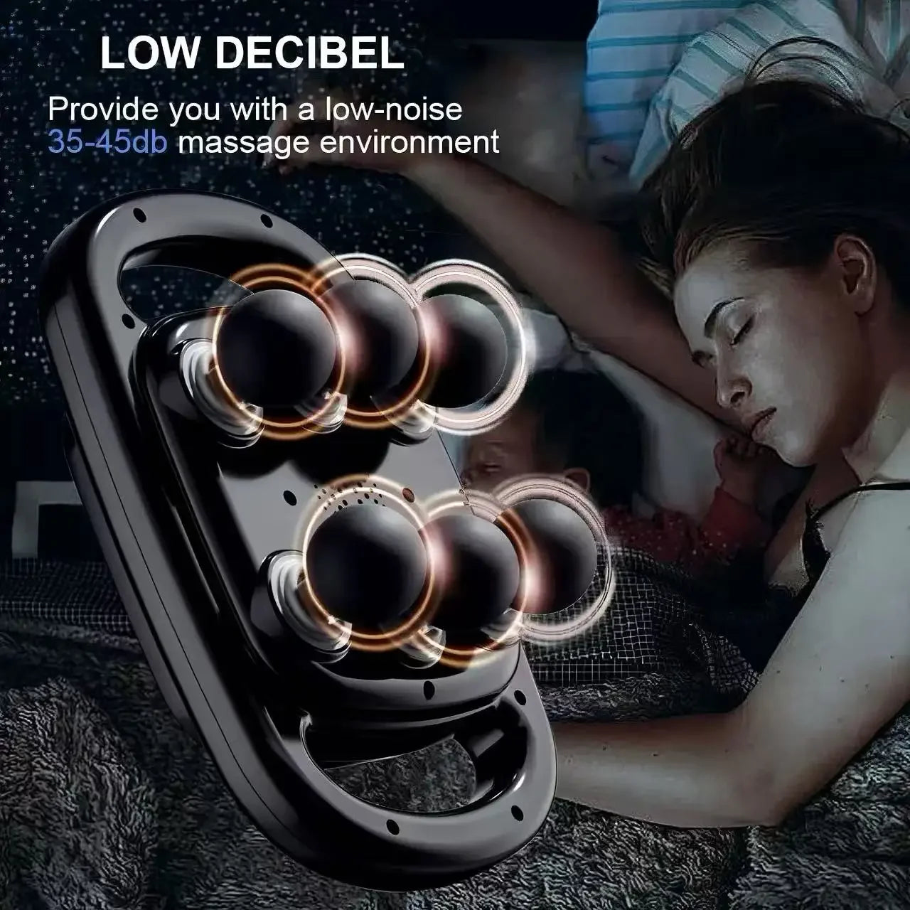 Multifunctional 6 Heads Massage Gun Electric Fascia Gun Professional Deep Muscle Relaxer Portable Body Relaxation Massager Peaceful Pleasures Health and Wellness