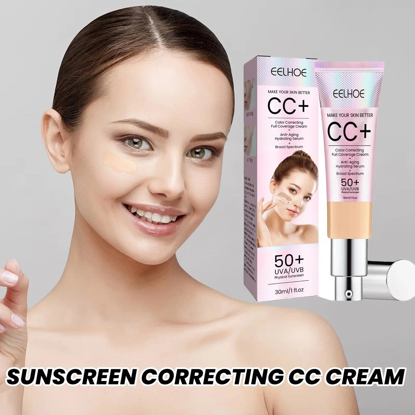 EELHOE CC Foundation Cream – Brightening Full Coverage 30ml