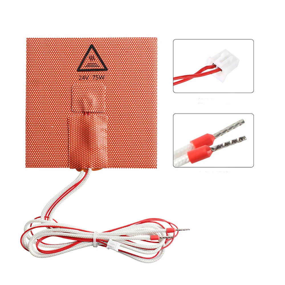 100*100mm 24V 75W Imported Material Heat Bed Heating Pad for VONON0.1/0.2 3D Printer Accessories Peaceful Pleasures Health and Wellness