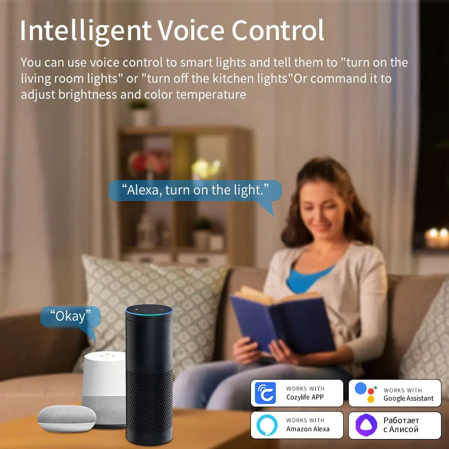 24W Smart WiFi LED Ceiling Light | Alexa & Google Home