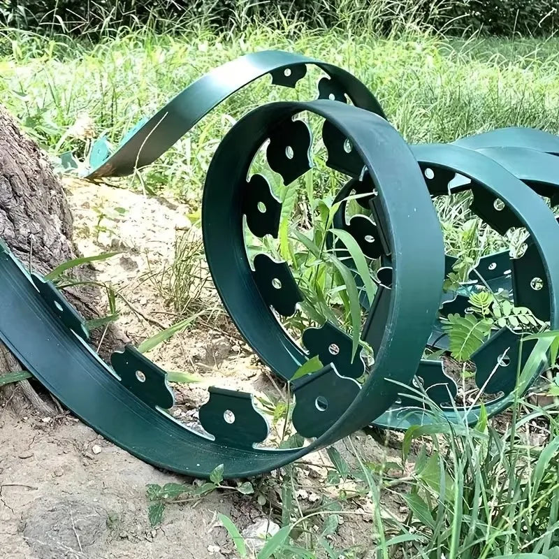 L-Shaped Garden Edging Border 10m | PE Lawn Divider 5/10cm