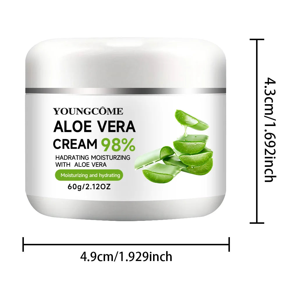 YOUNGCOME 98% Aloe Vera Face Cream – Anti-Aging Moisturiser Aloe Vera Face Cream Peaceful Pleasures Health and Wellness 60g