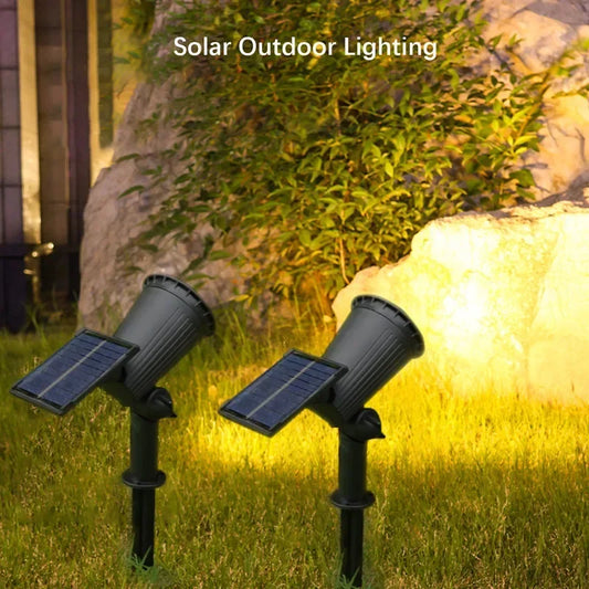 9 LED Solar Spot Light Outdoor Waterproof Garden Pathway Lamp Solar Garden Spotlight Peaceful Pleasures Health and Wellness