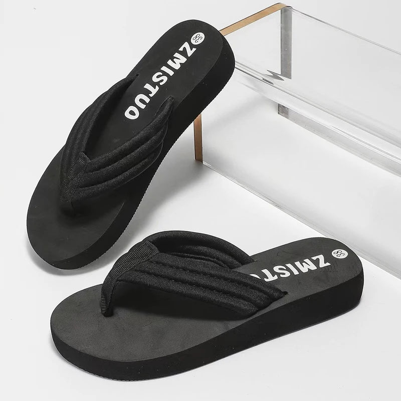 Women's Non-Slip Beach Flip Flops | Soft EVA Flat Sandals
