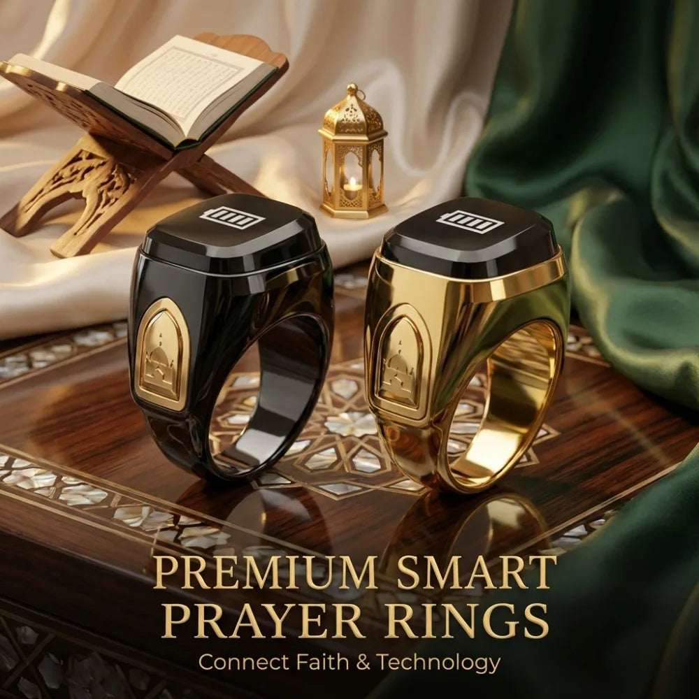 Smart Tasbih Prayer Ring Counter – APP & Vibration Reminder