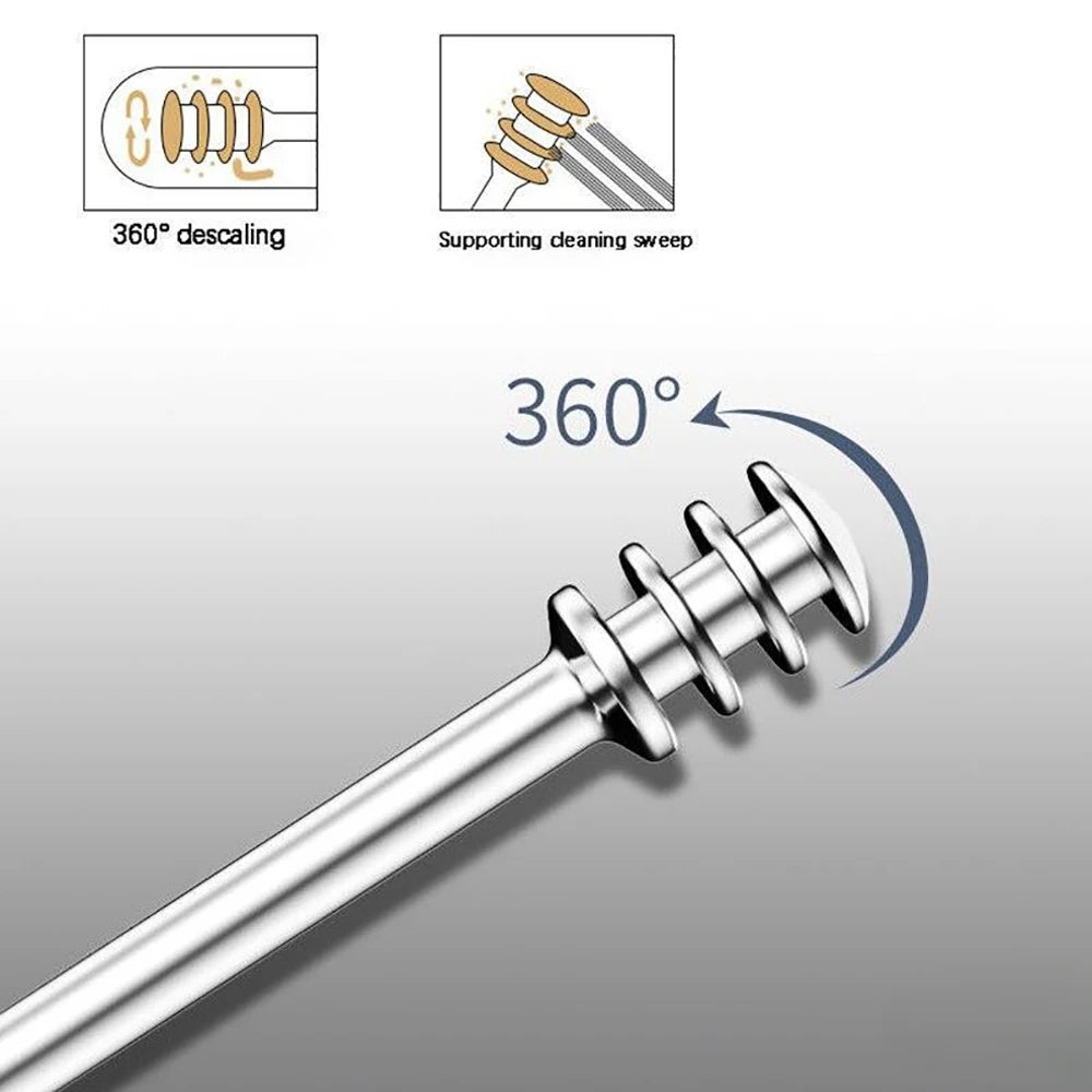 6-Piece Stainless Steel Ear Wax Remover & Earpick Kit