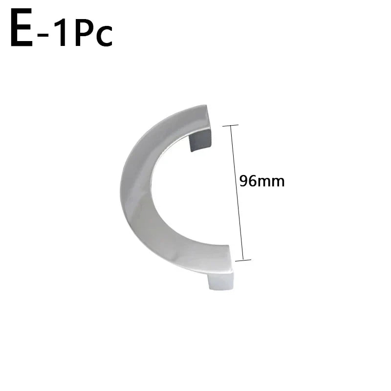 Modern Semi-Circular Zinc Alloy Cabinet Drawer Pull Handle
