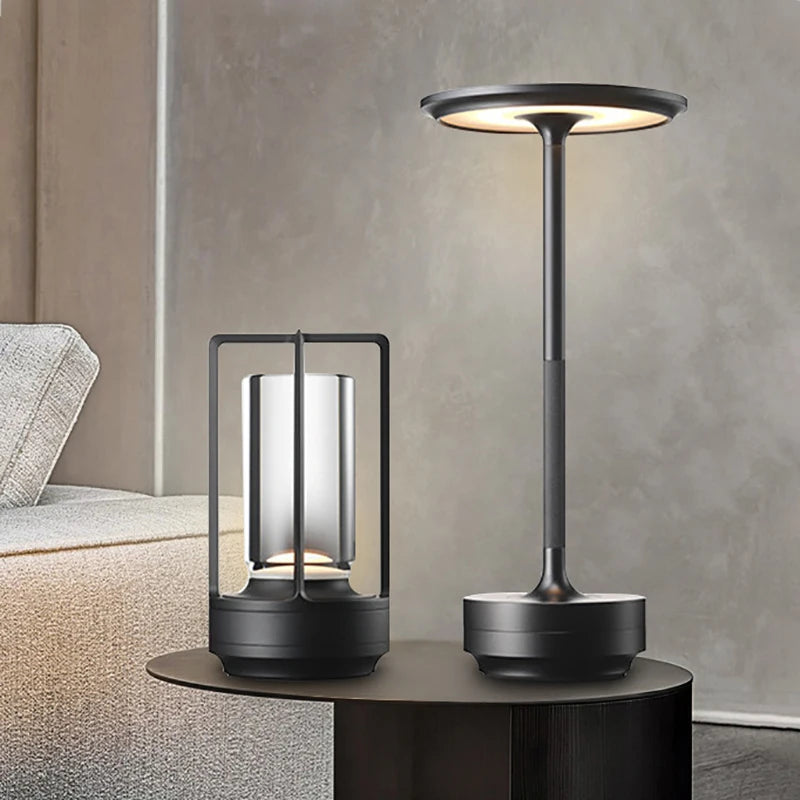 Rechargeable Wireless Table Lamp LED Touch Sensor Desktop Night Light Reading Lamp for Restaurant Hotel Bar Bedroom Decor Light Peaceful Pleasures Health and Wellness