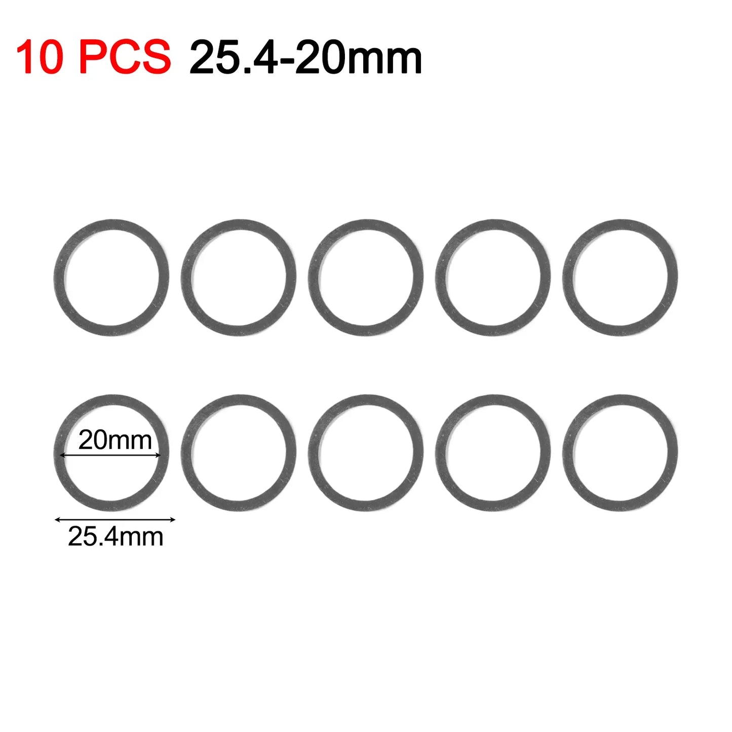 10pc Circular Saw Blade Reducing Rings Set 10–32mm Arbor