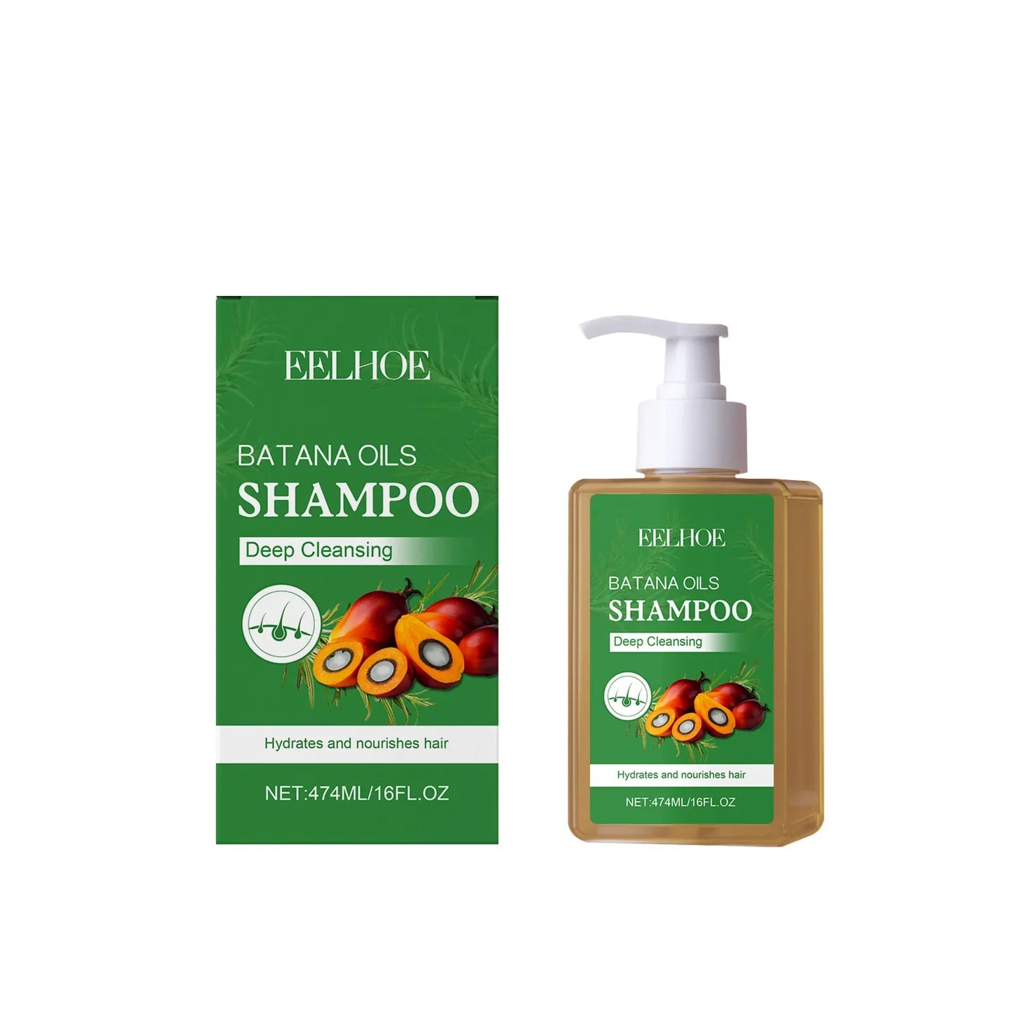 EELHOE Batana Oil Shampoo – Hydrating Hair Growth & Repair 474ml