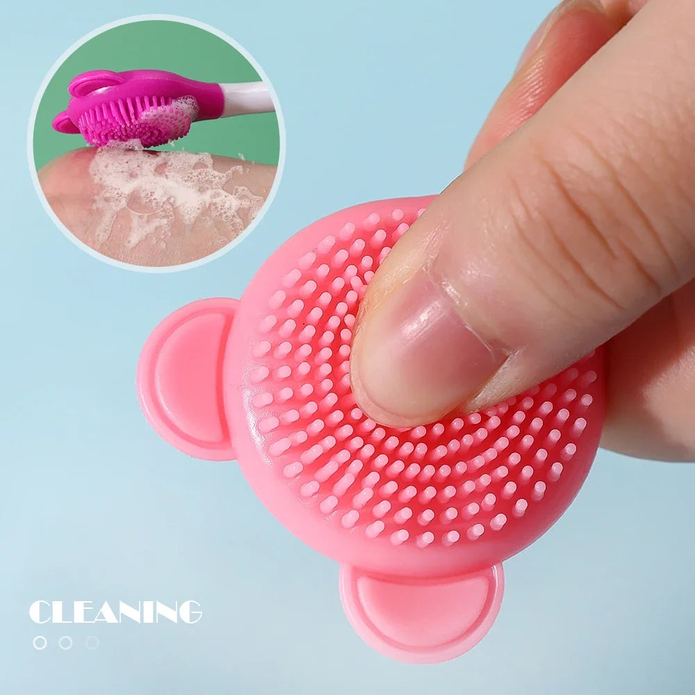 Double-Head Silicone Face Mask Brush & Spatula Applicator